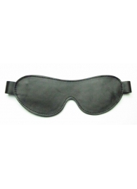 Маска на глаза из гладкой кожи - БДСМ Арсенал - купить с доставкой в Воронеже