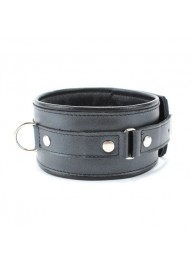 Ошейник из гладкой кожи - БДСМ Арсенал - купить с доставкой в Воронеже