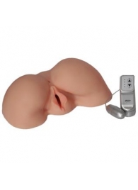 Телесная вибровагина из киберкожи с выносным пультом - LOVETOY (А-Полимер) - в Воронеже купить с доставкой