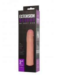 Насадка-удлинитель Extension sleeve телесного цвета - 18,5 см. - Sitabella - в Воронеже купить с доставкой