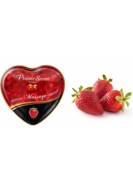 Массажная свеча с ароматом клубники Bougie Massage Candle - 35 мл. - Plaisir Secret - купить с доставкой в Воронеже