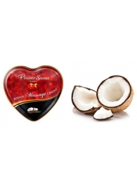 Массажная свеча с ароматом кокоса Bougie Massage Candle - 35 мл. - Plaisir Secret - купить с доставкой в Воронеже