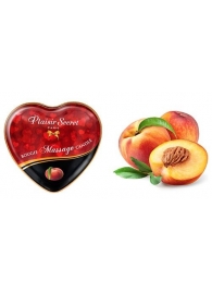 Массажная свеча с ароматом персика Bougie Massage Candle - 35 мл. - Plaisir Secret - купить с доставкой в Воронеже