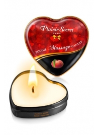 Массажная свеча с ароматом персика Bougie Massage Candle - 35 мл. - Plaisir Secret - купить с доставкой в Воронеже