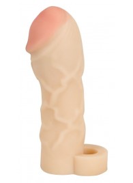 Закрытая удлиняющая насадка на пенис с подхватом мошонки T B Extension - Orion - в Воронеже купить с доставкой