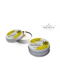 Массажная свеча Petits Joujoux Waikiki Beach с ароматом кокоса и ананаса - 33 гр. - MyStim - купить с доставкой в Воронеже