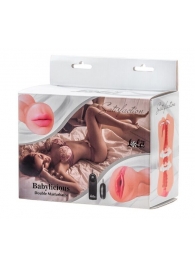 Двусторонний мастурбатор с вибропулей Satisfaction Babylicious - Lola Games - в Воронеже купить с доставкой