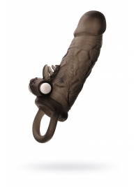 Чёрная насадка на пенис Toyfa XLover с вибрацией - ToyFa - в Воронеже купить с доставкой