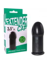 Чёрный латексный удлинитель пениса 3.5 in - Sitabella - в Воронеже купить с доставкой