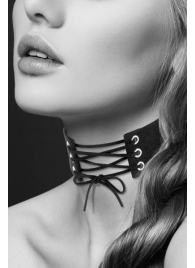 Оригинальный ошейник-чокер со шнуровкой - Bijoux Pour Toi - купить с доставкой в Воронеже