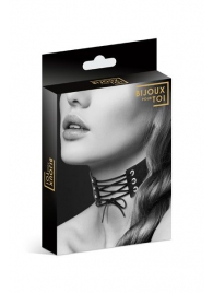 Оригинальный ошейник-чокер со шнуровкой - Bijoux Pour Toi - купить с доставкой в Воронеже