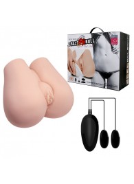 Реалистичный мастурбатор с вибрацией и двумя тоннелями - вагиной и анусом - Baile - в Воронеже купить с доставкой