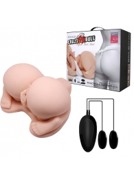 Реалистичная попка с 2 любовными тоннелями и вибрацией - Baile - в Воронеже купить с доставкой