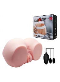 Телесный мастурбатор с двумя любовными тоннелями и вибрацией - Baile - в Воронеже купить с доставкой