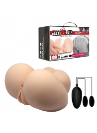 Вагина и анус с вибрацией Crazy Bull Busty Butt - Baile - в Воронеже купить с доставкой