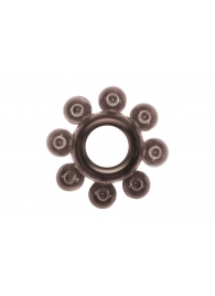 Чёрное эрекционное кольцо Rings Bubbles - Lola Games - в Воронеже купить с доставкой