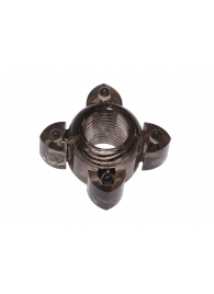 Чёрное эрекционное кольцо Rings Screw - Lola Games - в Воронеже купить с доставкой