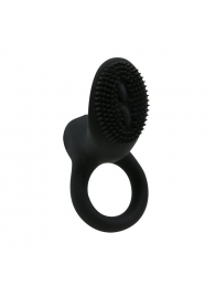 Чёрное эрекционное кольцо со стимулятором клитора с вибрацией - Baile - в Воронеже купить с доставкой