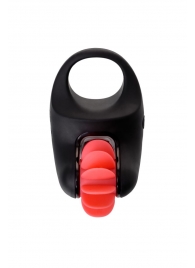 Чёрно-красное эрекционное виброкольцо Erotist - Erotist Adult Toys - в Воронеже купить с доставкой