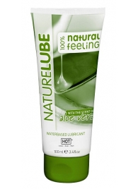 Лубрикант на водной основе NatureLube с алоэ вера - 100 мл. - HOT - купить с доставкой в Воронеже