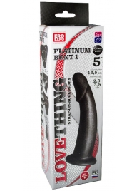 Чёрная насадка PLATINUM BENT 1 - LOVETOY (А-Полимер) - купить с доставкой в Воронеже