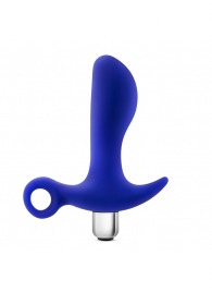Синий стимулятор простаты с ручкой-кольцом Performance Prostimulator 02 - Blush Novelties - в Воронеже купить с доставкой