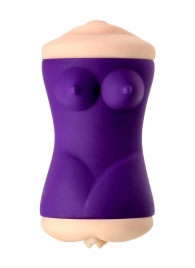 Двухсторонний мастурбатор JOS YARA в фиолетовой колбе - JOS - в Воронеже купить с доставкой