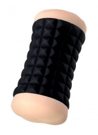 Двухсторонний мастурбатор JOS JANICE в черном цилиндре - JOS - в Воронеже купить с доставкой