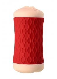 Двухсторонний мастурбатор JOS  NADIN в красном цилиндре - JOS - в Воронеже купить с доставкой