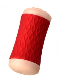 Двухсторонний мастурбатор JOS  NADIN в красном цилиндре - JOS - в Воронеже купить с доставкой