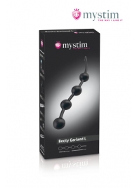 Большая анальная цепочка для электростимуляции Booty Garland L - 40 см. - MyStim - купить с доставкой в Воронеже