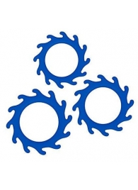 Набор из 3 синих эрекционных колец Renegade Gears - NS Novelties - в Воронеже купить с доставкой