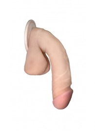 Сувенирный фаллос на присоске 03 - 17 см. - LOVETOY (А-Полимер) - купить с доставкой в Воронеже