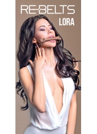 Кляп-трензель Lora с металлическими кольцами - Rebelts - купить с доставкой в Воронеже