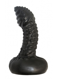 Чёрный анальный плаг с пупырышками для стимуляции простаты - 9,5 см. - LOVETOY (А-Полимер) - в Воронеже купить с доставкой