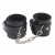 Черные оковы на ноги Obey Me Leather Ankle Cuffs - Chisa - купить с доставкой в Воронеже