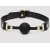 Черный кляп-шар Bound to You Faux Leather Ball Gag - Fifty Shades of Grey - купить с доставкой в Воронеже