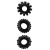 Набор из 3 черных эрекционных колец SET OF 3 COCKRINGS - Dream Toys - в Воронеже купить с доставкой