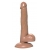 Коричневый фаллоимитатор-реалистик Delion - 20,5 см. - A-toys