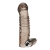 Дымчатая насадка на пенис с вибрацией  Vibrating Penis Enhancing Sleeve Extension - 13,3 см. - BlueLine - в Воронеже купить с доставкой