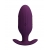 Фиолетовая анальная вибропробка с электростимуляцией Jefferson - 9,2 см. - Baile - купить с доставкой в Воронеже