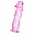 Розовая насадка фаллической формы - 12,5 см. - A-toys - в Воронеже купить с доставкой