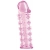 Розовая насадка на пенис с шипами - 12,5 см. - A-toys - в Воронеже купить с доставкой