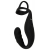 Черное эрекционное кольцо со стимуляцией промежности и анальной пробкой Cock Ring with RC Prostate Plug - Orion - в Воронеже купить с доставкой