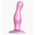 Розовая насадка Strap-On-Me Dildo Plug Curvy size M - Strap-on-me - купить с доставкой в Воронеже