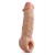 Телесная насадка-удлинитель Intrepid 9.25 Inch Realistic Penis Extender Sleeve - 23,5 см. - Blush Novelties - в Воронеже купить с доставкой