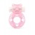 Розовое эрекционное виброкольцо в форме мишки - 1137 - в Воронеже купить с доставкой