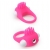 Розовое эрекционное кольцо с щеточкой LIT-UP SILICONE STIMU RING 5 - Dream Toys - в Воронеже купить с доставкой