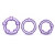 Набор из 3 фиолетовых эрекционных колец Stay Hard Beaded Cockrings - Blush Novelties - в Воронеже купить с доставкой