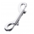 Серебристый двухсторонний карабин TOYFA Metal - ToyFa - купить с доставкой в Воронеже